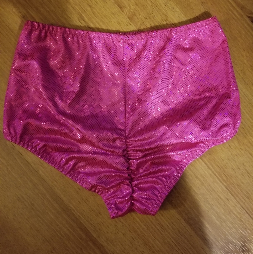 High Waisted Pink Rave Bottoms